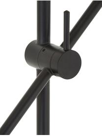 Leeslamp Cassandra, Lampenkap: gepoedercoat metaal, Lampvoet: gepoedercoat metaal, Mat zwart, H 152 cm