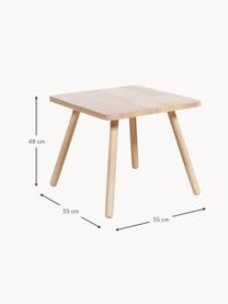 Stół dla dzieci z drewna kauczukowego Dilcia, Drewno kauczukowe, Drewno kauczukowe, S 55 x W 55 cm