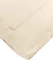 Geweven kussenhoes Norman in lichtbeige, Beige, B 30 x L 50 cm