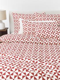 Housse de couette en coton Benson, Rouge, larg. 200 x long. 200 cm