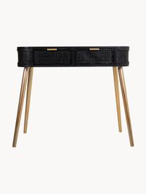 Console arrondie Cayetana, Noir, larg. 88 x haut. 78 cm