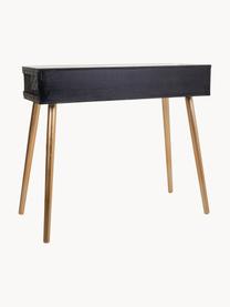 Console arrondie Cayetana, Noir, larg. 88 x haut. 78 cm