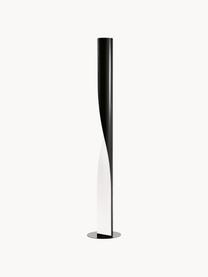 Lámpara de pie grande regulable Evita, Estructura: tecnopolímero, metal recu, Cable: plástico, Negro, Al 190 cm