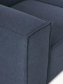 Modulaire chaise longue Lennon, Bekleding: 100% polyester De slijtva, Frame: massief grenenhout, multi, Poten: kunststof Dit product is , Geweven stof donkerblauw, B 269 x D 119 cm, armleuning rechts