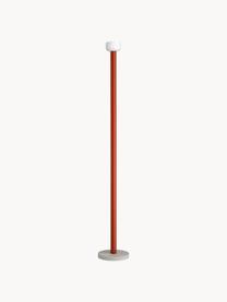 Grosse Dimmbare LED-Stehlampe Bellhop, Lampenschirm: Glas, Rot, H 178 cm