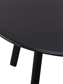 Mesa de centro redonda para exterior Fer, Metal recubierto, Negro, Ø 70 x Al 40 cm