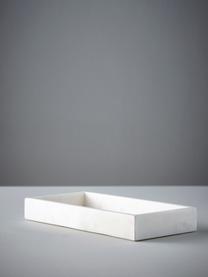 Dekorativní tác Bifrost, Mramor, Bílá, Š 30 cm, H 15 cm