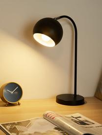 Bureaulamp True Love, Lampenkap: gecoat metaal, Lampvoet: gecoat metaal, Zwart, B 26 x H 47 cm