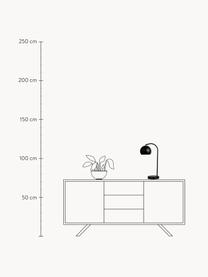 Schreibtischlampe True Love, Lampenschirm: Metall, beschichtet, Schwarz, B 26 x H 47 cm