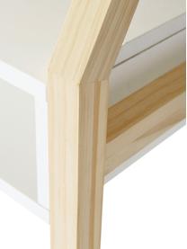 Tavolo per bambini con lavagna Cadiz, Cornice: legno di pino, Marrone, bianco, nero, Larg. 80 x Alt. 101 cm