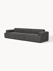 Sofa Melva (4-Sitzer), Bezug: 100 % Polyester Der strap, Gestell: Massives Kiefern- und Fic, Webstoff Anthrazit, B 319 x T 101 cm