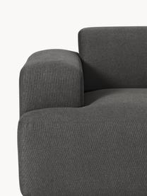 Sofa Melva (4-Sitzer), Bezug: 100 % Polyester Der strap, Gestell: Massives Kiefern- und Fic, Füße: Kunststoff Dieses Produkt, Webstoff Anthrazit, B 319 x T 101 cm