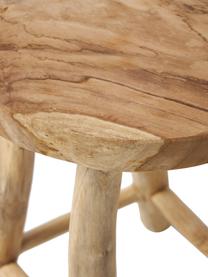 Taburetka z tíkového dreva Badia, Tíkové drevo, Tíkové drevo, Ø 30 x V 45 cm