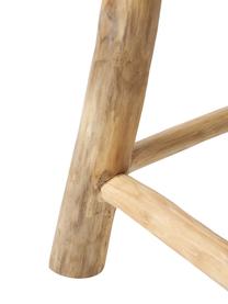 Stołek z drewna tekowego Badia, Drewno tekowe, Drewno tekowe, Ø 30 x W 45 cm
