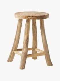 Tabouret en bois de teck Badia, Bois de teck, Bois de teck, Ø 30 x haut. 45 cm