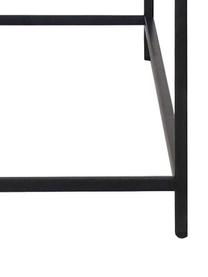 Metall-Konsole Neptun mit Ablage, Metall, pulverbeschichtet, Schwarz, B 100 x H 79 cm