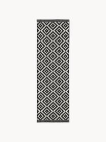 Tapis intérieur-extérieur Miami, 70 % polypropylène, 30 % polyester

Le matériau est certifié STANDARD 100 OEKO-TEX®, 13.HTR.20785, HOHENSTEIN HTTI, Noir, blanc, larg. 80 x long. 250 cm