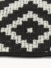 Tapis intérieur-extérieur Miami, 70 % polypropylène, 30 % polyester

Le matériau est certifié STANDARD 100 OEKO-TEX®, 13.HTR.20785, HOHENSTEIN HTTI, Noir, blanc, larg. 80 x long. 250 cm