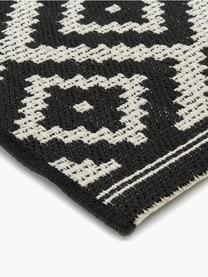 Tapis intérieur-extérieur Miami, 70 % polypropylène, 30 % polyester

Le matériau est certifié STANDARD 100 OEKO-TEX®, 13.HTR.20785, HOHENSTEIN HTTI, Noir, blanc, larg. 80 x long. 250 cm