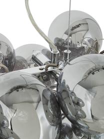 Sklenená gulôčková závesná lampa Gross Bar, Odtiene striebornej, Š 80 x V 36 cm