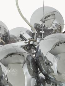 Grande suspension en boules de verre Gross Bar, Argenté, larg. 80 x haut. 36 cm