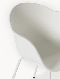 Krzesło zewnętrzne/wewnętrzne Claire, Nogi: metal malowany proszkowo, Biały, S 60 x G 54 cm