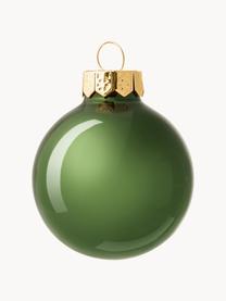 Weihnachtskugeln Evergreen matt/glänzend, verschiedene Größen, Dunkelgrün, Ø 10 cm, 4 Stück