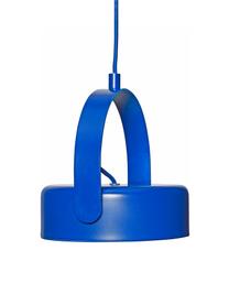 Kleine Dimmbare LED-Pendelleuchte Stage, Blau, B 22 x H 27 cm