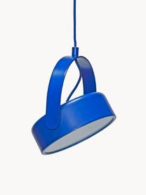 Kleine dimmbare LED-Pendelleuchte Stage, Blau, B 22 x H 27 cm