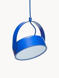 Kleine LED-Pendelleuchte Stage, Blau, B 22 x H 27 cm