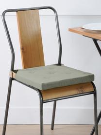 Sitzkissen Duo in Khaki, Bezug: 100% Baumwolle, Khaki, 40 x 40 cm