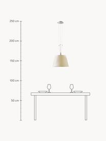 Lampa wisząca Tolomeo Mega, Złamana biel, czarny, Ø 42 x W 29 cm