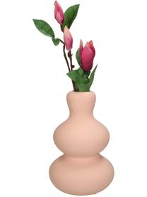 Vase Fine aus Steingut in Rosa, Steingut, Rosa, Ø 14 x H 20 cm