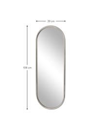 Espejo de pared ovalado Angui, Espejo: cristal, Plateado, An 29 x Al 78 cm