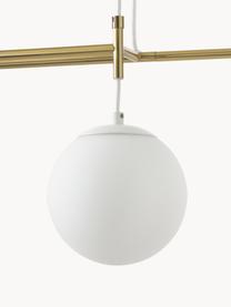 Velké závěsné svítidlo Flux, Bílá, Š 127 cm, V 150 cm