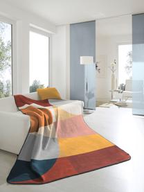 Plaid Pano met  geometrisch patroon, 50% katoen, 43% polyacryl, 7% polyester, Multicolour, 150 x 200 cm