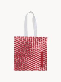 Dizajnová taška s odlišnou prednou a zadnou stranou Alexis, 100 % organická bavlna, Červená, biela, Š 42 x D 44 cm