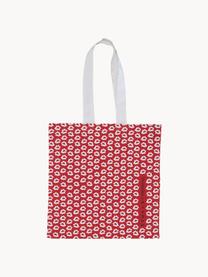 Design draagtas Alexis met verschillende voor- en achterkant, 100% biokatoen, Rood, wit, B 42 x L 44 cm