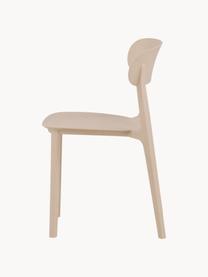 Chaise en plastique Åstol, Plastique, Beige, larg. 50 x haut. 79 cm