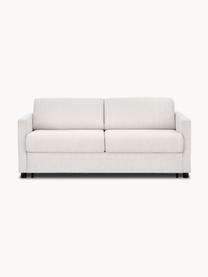 Sofa rozkładana Morgan (2-osobowa), Tapicerka: 100% poliester Dzięki tka, Nogi: lite drewno sosnowe, laki, Greige tkanina, S 187 x G 92 cm