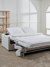 Sofá cama Morgan (2 plazas), con colchón, Tapizado: 100% poliéster Alta resis, Patas: madera de pino maciza pin, Tejido greige, An 187 x F 92 cm