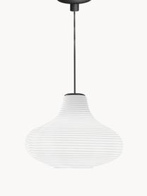 Lampada a sospensione in vetro soffiato Emma, Paralume: vetro, Bianco, Ø 26 x Alt. 19 cm