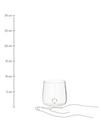 Bicchiere acqua in vetro soffiato Bilia 6 pz, Vetro borosilicato, Trasparente, Ø 9 x Alt. 9 cm