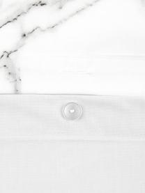 Taies d'oreiller en percale Malin, 2 pièces, Gris clair & noir avec imprimé marbré, 50 x 70 cm