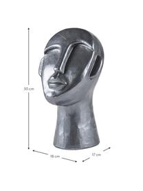 Objet déco Head, Béton, Anthracite, larg. 18 x prof. 17 cm