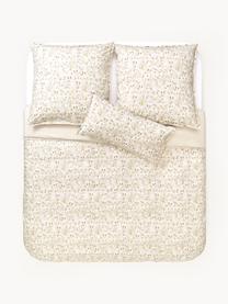 Funda nórdica de percal Lamia, Beige, Cama 180/200 cm (260 x 240 cm)