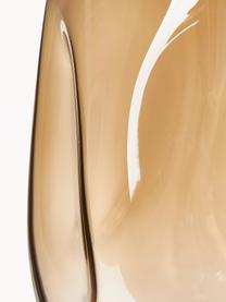 Grosse Mundgeblasene Glas-Vase Luster, Glas, mundgeblasen, Ocker, Ø 20 x H 35 cm