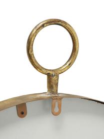 Ronde wandspiegel Prado met messingkleurige metalen lijst, Lijst: vermessingd metaal, Messingkleurig, B 55 cm