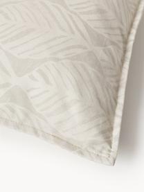 Kussenhoezen Armanda met grafisch patroon, set van 2, 80% polyester, 20% katoen, Lichtbeige, B 45 x L 45 cm