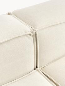 Modulaire XL chaise longue Lennon, Bekleding: 100% polyester De slijtva, Frame: massief grenenhout, FSC-g, Poten: kunststof, Geweven stof gebroken wit, B 357 x D 119 cm, rugleuning links